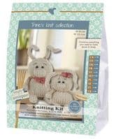 Go Handmade Knitting Kit LAURA AND ANDY RABBITS